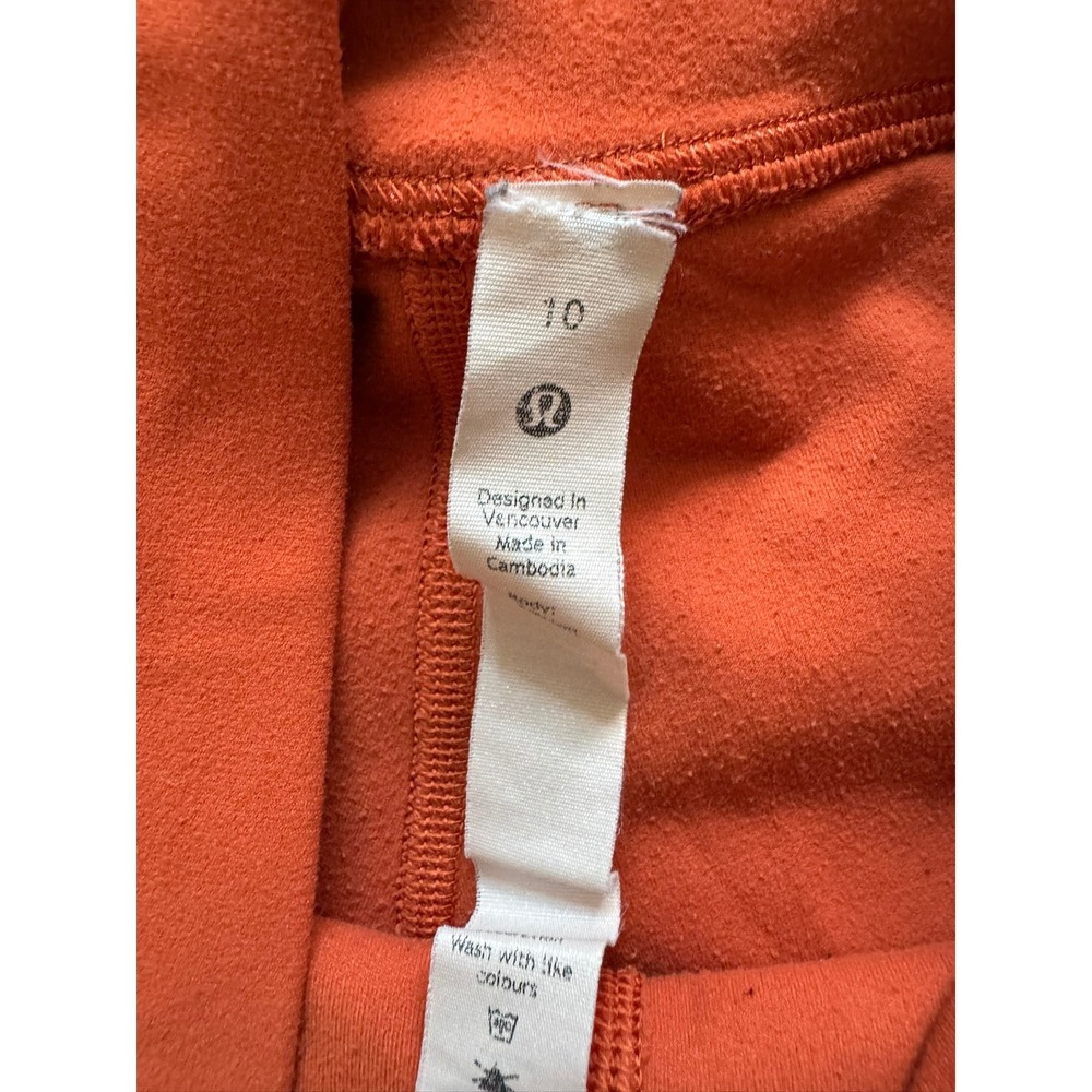 Lululemon Align High Rise Leggings Burnt Orange Rust Nulu Yoga Pants Womens 10 - Picture 5 of 5
